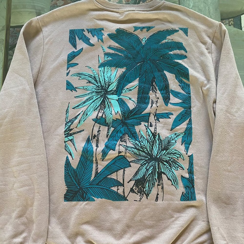 Friend or Faux Palm/Floral Sweatshirt
